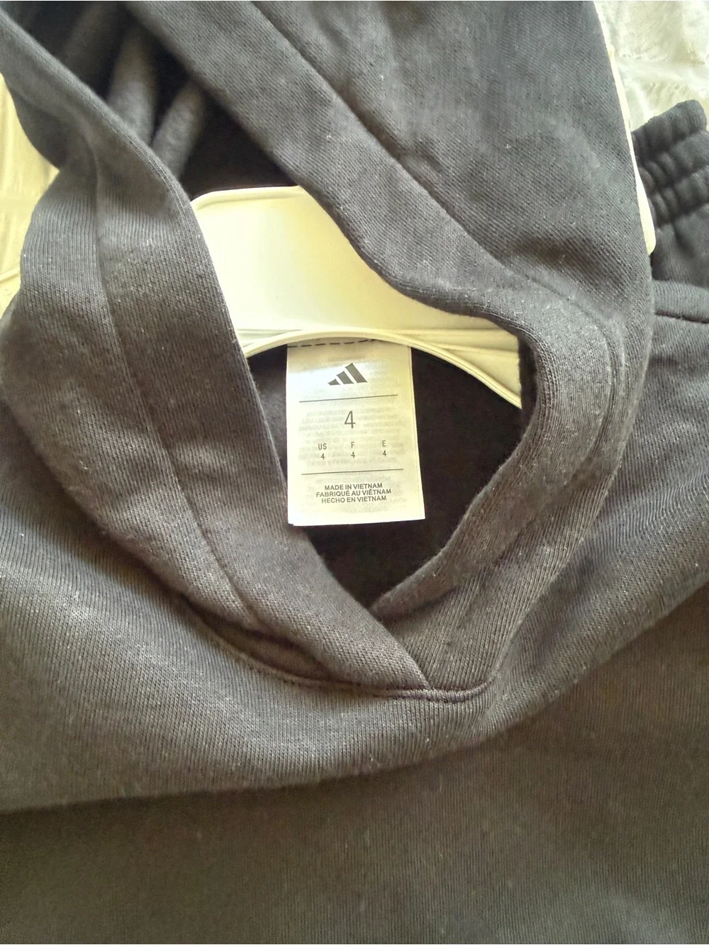 adidas Kids Black Hoodie & Joggers Set with White Logos